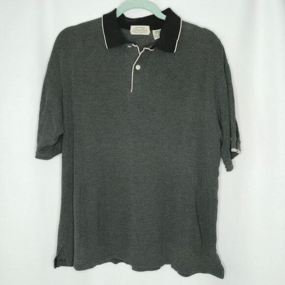 St. John's Bay Other - ⭐ Vtg St. John's Bay Mens Waffle Cotton Short Sleeve Classic Polo Golf Shirt Med